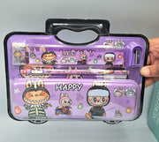 Labubu 'Happy' Essential Steel Pencil Box Set
