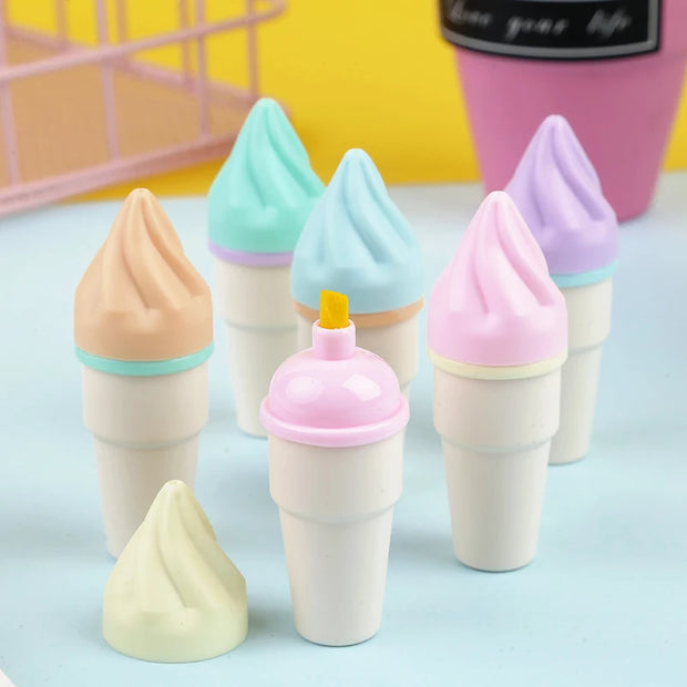 Cute Highlighter Wine Bottle Ice Cream Shape Fountain Pen - Apna Bazaar Lahore