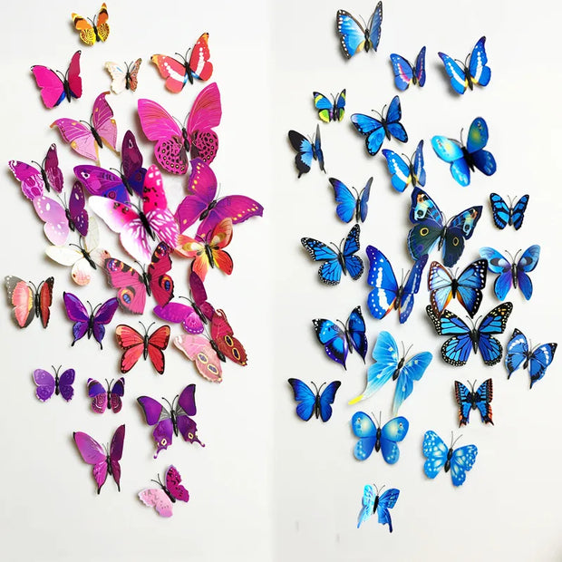 3D Magnet Butterflies Wall Stickers Set of 12 - Apna Bazaar Lahore