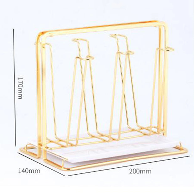 Gold Cup Drying Rack for Countertop Storage - Apna Bazaar Lahore