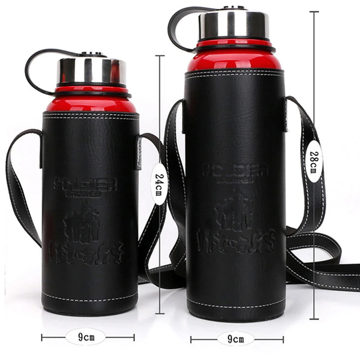 Stainless Steel Vacuum Flask with Carry Case - Apna Bazaar Lahore