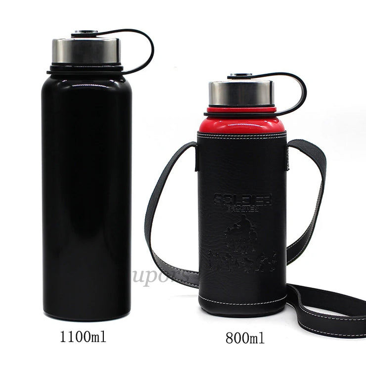 Stainless Steel Vacuum Flask with Carry Case - Apna Bazaar Lahore