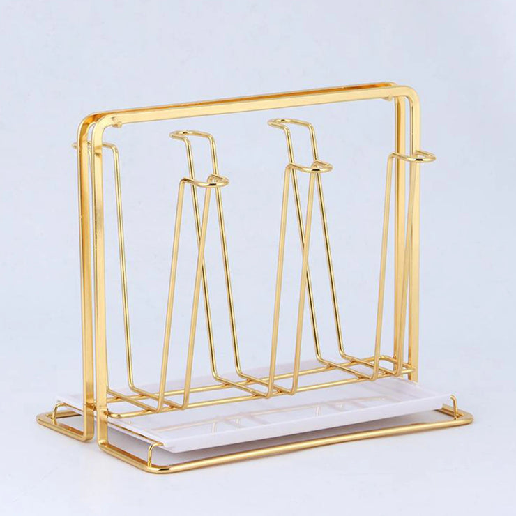 Gold Cup Drying Rack for Countertop Storage - Apna Bazaar Lahore