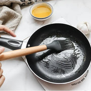 Silicone Kitchen Utensil Set with Wooden Handles - Apna Bazaar Lahore