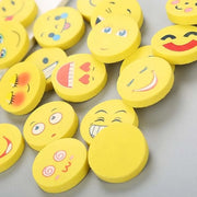 Round Shape Smiling Face Rubber Erasers - Apna Bazaar Lahore