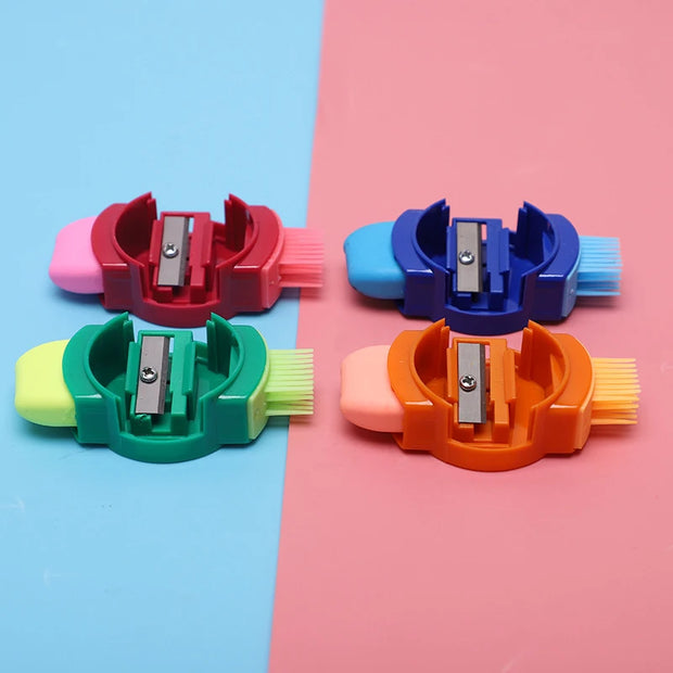 Colorful Pencil Sharpeners with Erasers in Watch Shapes - Apna Bazaar Lahore