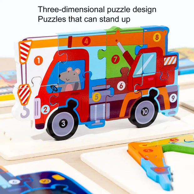 Wooden Jigsaw Puzzle for Brain Development - Apna Bazaar Lahore