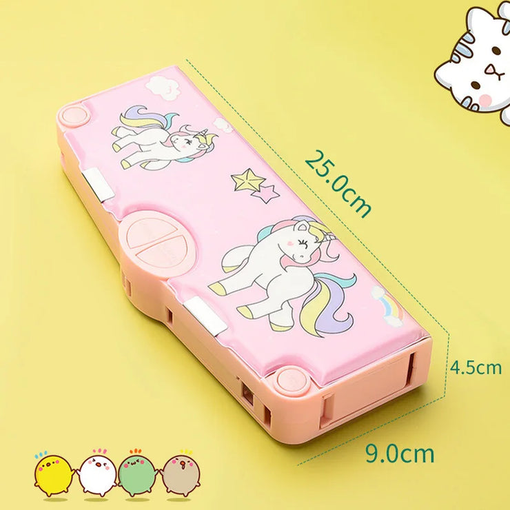 Kawaii Multifunctional Pencil Cases Stationary Box - Apna Bazaar Lahore