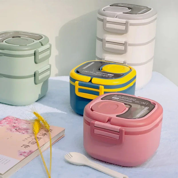 High Quality Portable Plastic Lunch Box - Apna Bazaar Lahore