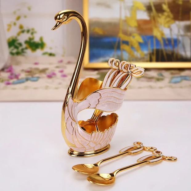 Chic and Adorable Swan Dessert Tableware Set - Apna Bazaar Lahore