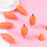 Cute Cartoon Carrot Highlighters Student Pen - Apna Bazaar Lahore