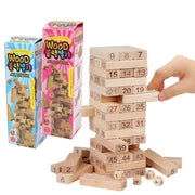 Jenga style Wooden Building Blocks Game for Kids - Apna Bazaar Lahore