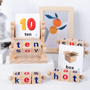 Wooden Montessori Toys for Spelling Words Letter - Apna Bazaar Lahore