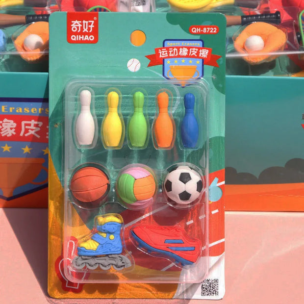 Single Piece Sports Eraser Set - Apna Bazaar Lahore