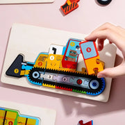 Wooden Jigsaw Puzzle for Brain Development - Apna Bazaar Lahore