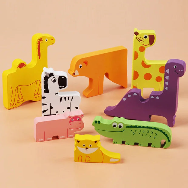 3D Animal Puzzles Montessori Kids Educational Toys - Apna Bazaar Lahore