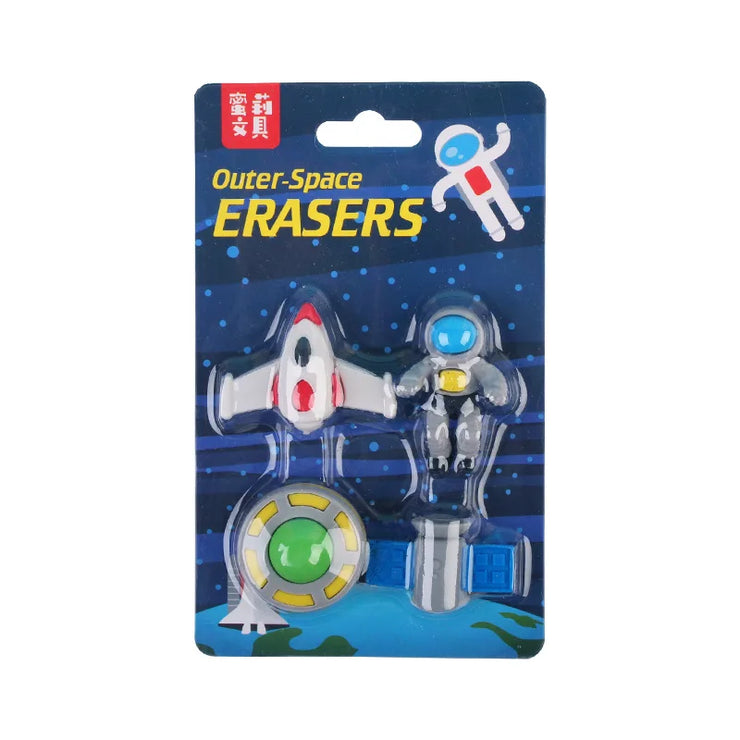 Outer Space Eraser Set Non-PVC - Apna Bazaar Lahore