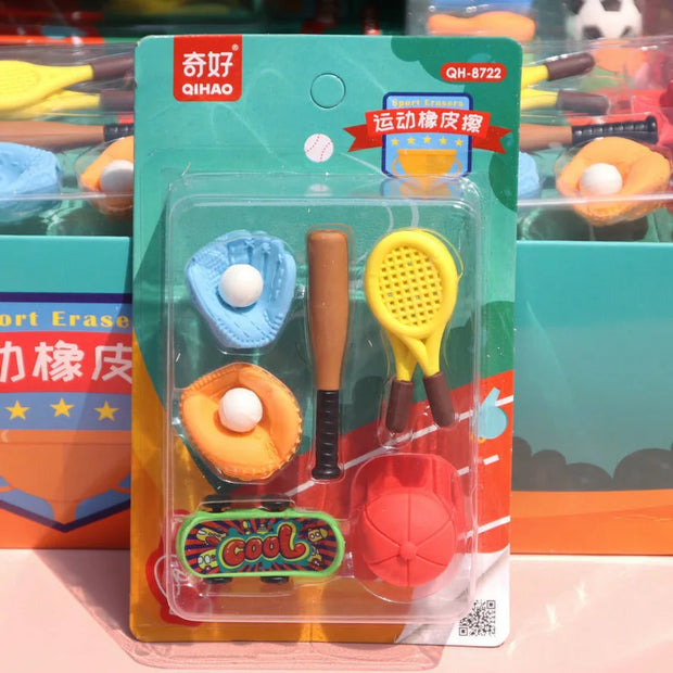 Single Piece Sports Eraser Set - Apna Bazaar Lahore