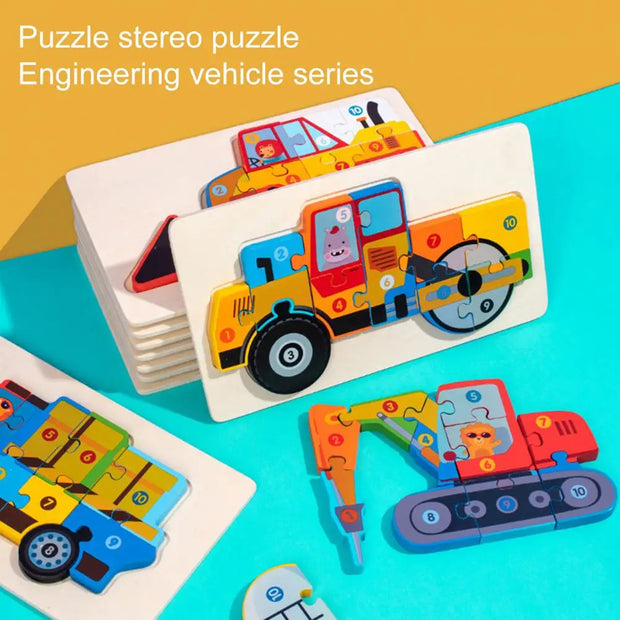Wooden Jigsaw Puzzle for Brain Development - Apna Bazaar Lahore