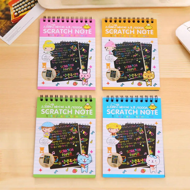 Colorful Scratch Art Drawing Book for Kids - Apna Bazaar Lahore