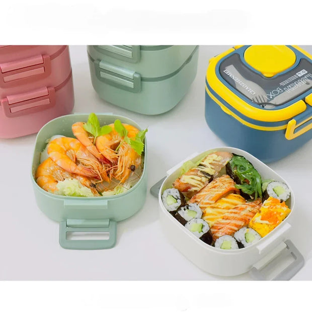 High Quality Portable Plastic Lunch Box - Apna Bazaar Lahore