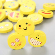 Round Shape Smiling Face Rubber Erasers - Apna Bazaar Lahore