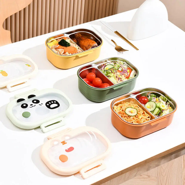 Compact Stainless Steel Lunch Box - Apna Bazaar Lahore