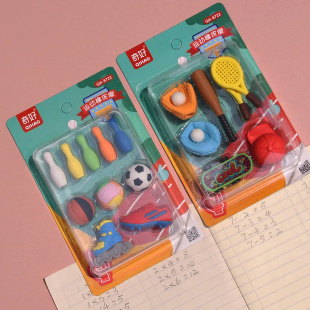 Single Piece Sports Eraser Set - Apna Bazaar Lahore