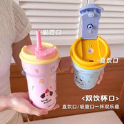 Lucky Cup Dual-Drink Tumbler - 600ml with Removable Tea Infuser
