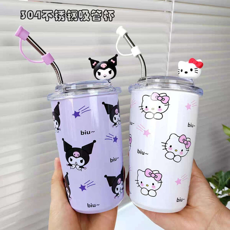 Sanrio 3D Character Tumblers - My Melody & Kuromi 