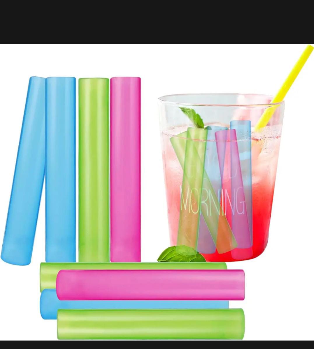 12-Pack Reusable Ice Stick Set: Keep Drinks Cool Anywhere - Apna Bazaar ...