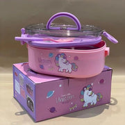 Unicorn-Printed Stainless Steel Lunch Boxes