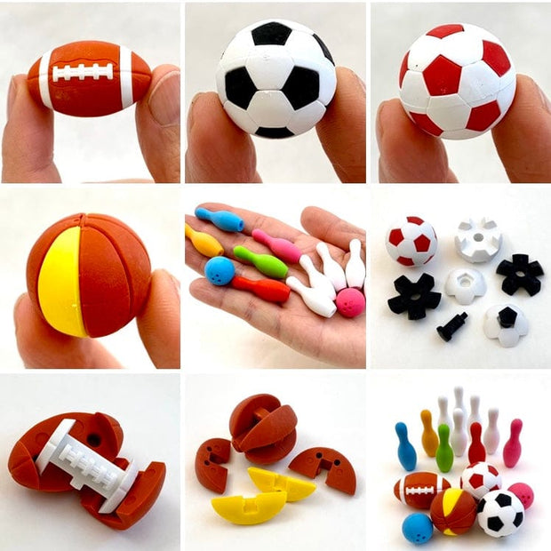 Sports Eraser Set 