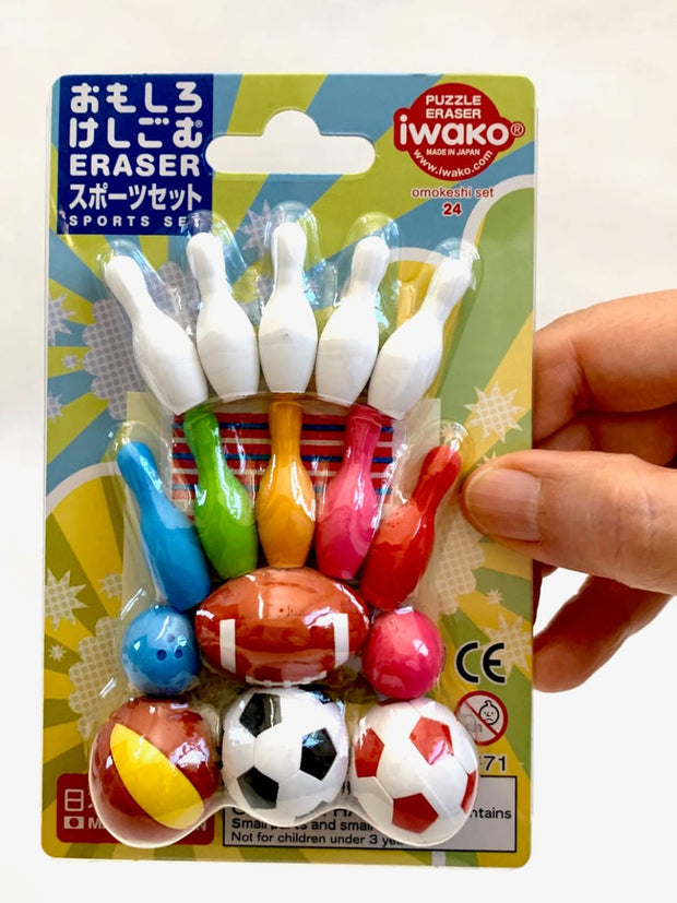 Sports Eraser Set 