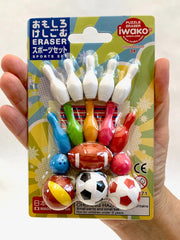 Sports Eraser Set 