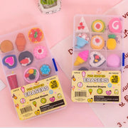 15 PCS Mixed Box Erasers - Food, Vegetable