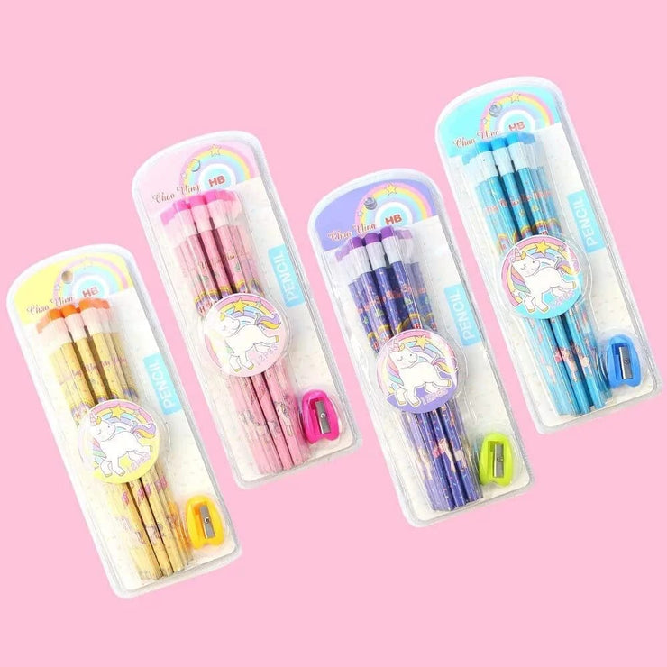 Unicorn Pencils Set for Kids