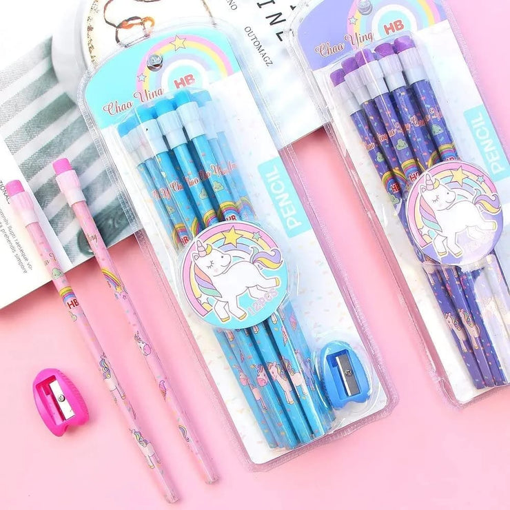 Unicorn Pencils Set for Kids