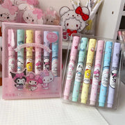 6-Piece Set Sanrio Hello Kitty Highlighter Marker Pens