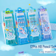 HB Astronaut Eraser Pencils and Sharpener