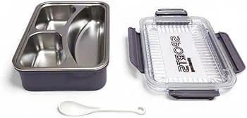 Sport Stainless Steel 3-Compartment Lunch Box – Durable and Perfect for Active Lifestyles