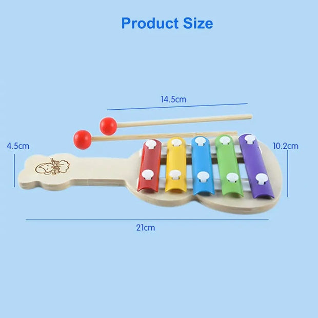 Wooden Xylophone Percussion Early Educational Musical Toy