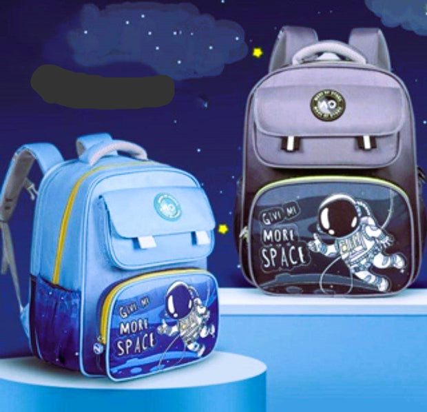 Space Theme Multi-Pockets School Bag