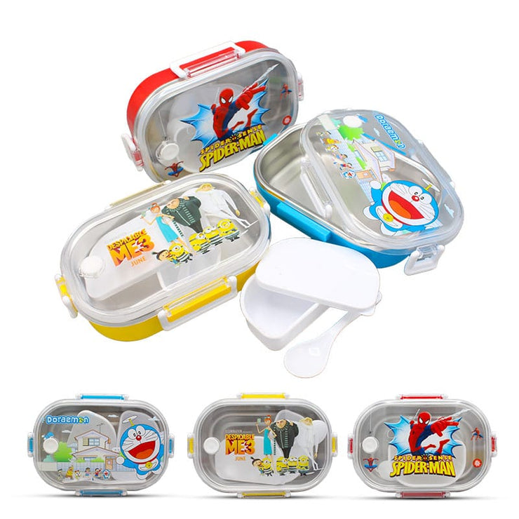 Stainless Steel Cartoon Printed Lunch Boxes