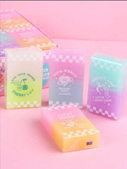 Candy Color Cute Rainbow Jelly Pencil Eraser