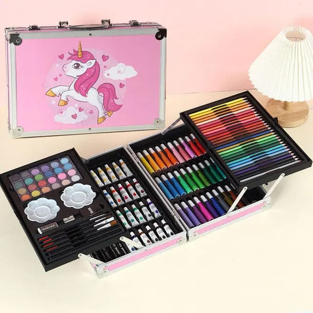 145pcs Unicorn Art Kit Briefcase