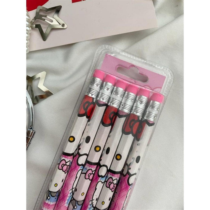 Hello Kitty Pencils Pack with Eraser