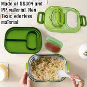 Lunch Box with Separate Sauce Bowl