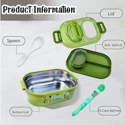 Stainless Steel Hot & Cool Lunch Box with Separate Sauce Bowl