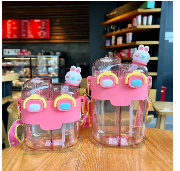 Dual-Option Double Portion Bear Water Bottle